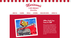 Desktop Screenshot of mariannesicecream.com